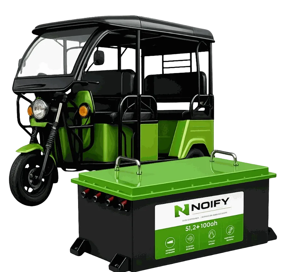 Noify E-Rickshaw and Battery